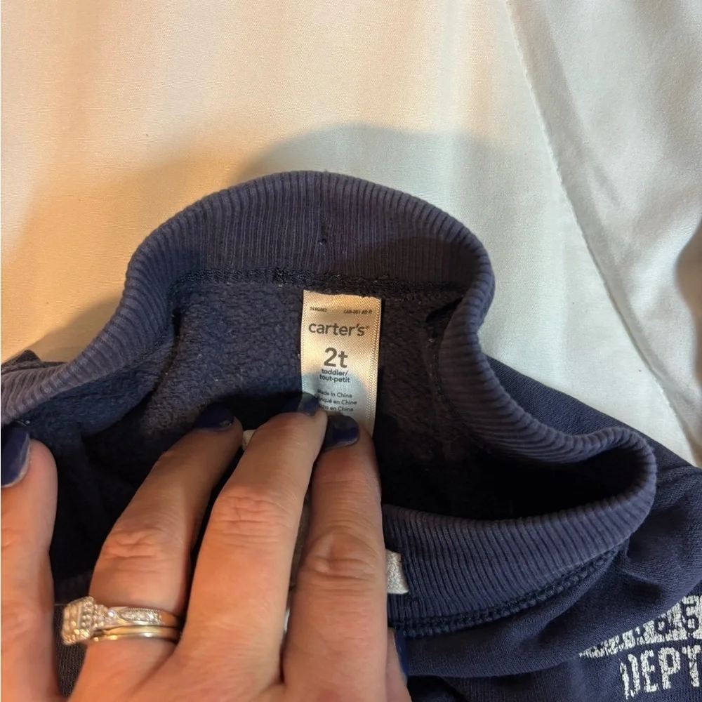 Kids Navy, Gray, and Striped Joggers Trio of 3